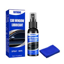 Upgrade Car Lubricant Window Door Rubber Strip Softening Spray Anti-Rust Eliminates Noise Maintenance Window Lubricant Agent 60Ml