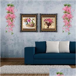 Decorative Flowers Wreaths Simation Of Spring Wall Hanging Sning Vines Baskets Orcs Drop Delivery Home Garden Festive Party Supplies Dh43G