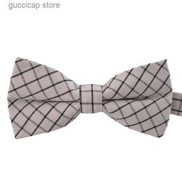 Bow Ties Mens wedding grooms suit and dress accessories Best man British fashion boxer bow cotton good bow tie Y240329