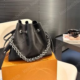 NEW Fashion classic luxury French brand Women's Luxury Designer Hollowed-out Bucket Bag Women's Handbag Shoulder Bag Crossbody Purse Wallets 23cm*19cm