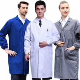 worker Clothing Workwear Food Factory Uniform Dust Proof Overall Lab Coats Doctors Blue White Coat Suit Warehouse Porter Outfits W3c3#