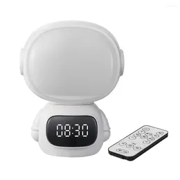 Night Lights Bathroom Light Remote Control Led With Clock Flicker-free Eye Protection Dimmable 3 Colours For Bedroom