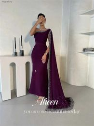 Urban Sexy Dresses Aileen Purple Red Shawl Ball Gown Luxurious Shiny Decoration Eid Al-fitr Prom Clothes Special Occasion Wedding Dress New yq240329