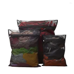 Laundry Bags Black Bag Nylon Mesh Net Polyester Shirt Underwear Washing Machine Special Storage