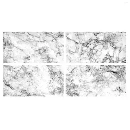 Wallpapers White Grey Marble Wallpaper Self-Adhesive Peel And Stick Countertops For Bedroom Bathroom Kitchen Fireplace