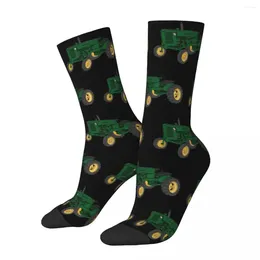 Men's Socks Green Tractor Stuff Cute Vintage High Quality All Seasons