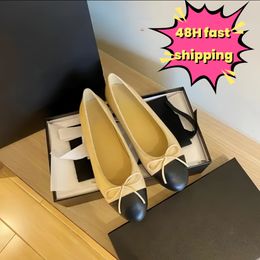 Designer Sandals Luxury Dress Shoes Flat Boat Shoes Bow Ladies Beach Vacation Sandals lady Wedding Party Shoes