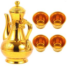 Disposable Cups Straws Buddha Cup Tea Kettles Worship Offering For Altar / Retro Plastic Exquisite Auspicious Adornment