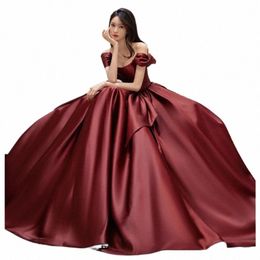 women's Party Dr Burdy Backl Off The Shoulder Sleevel A-line Lg Skirt Banquet Gown Prom Dres for Women Vestidos Y3cr#