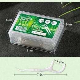 new 2024 Custom Disposable Toothpicks and 30 Square Boxed Dental Floss Stick Dental Oral Gift Set for Dental Floss Sticks - for Dental Floss