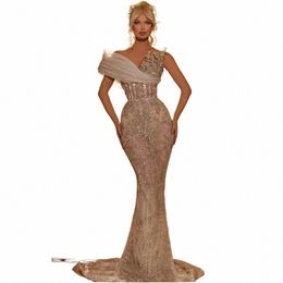 shiny Evening Dres Beautiful Prom Dr Glitter V-Neck Sheath Mermaid Modern Ball Gowns For Formal Party Vestidos De Gala k6Xp#