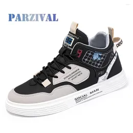 Casual Shoes PARZIVAL Men Vulcanized Sneakers Shoe Tennis Sports Soft Microfiber Skateboarding Walking For Male Zapatillas Hombre