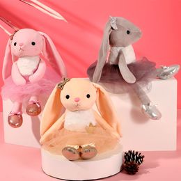 Selling 39cm dance rabbit plush toy plush doll coax girls small toys to express love a good helper