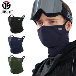 Scarves Cycling Bandana Knitted Face Cover Half Mask Hanging Ear Neck Gaiter Breathable Soft Tube Scarf Sport Hiking Hunting Men Women