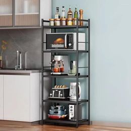 Kitchen Storage 5-Tier Baker's Rack Metal Microwave Stand Free Standing