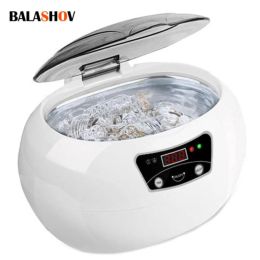 Tools 600ml Ultrasonic Cleaner Bath Timer for Jewellery Parts Glasses Manicure Stones Cutter Dental Razor Brush Ultrasound Sonic Cleaner