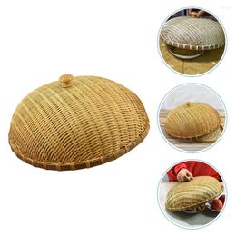 Dinnerware Sets Tent Rattan Cover Outdoor Household Large Table Handle Design Woven Kitchen