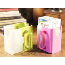 Cups Saucers Practical Easy Carrying Adjustable Self-Helper Juice Milk Box Drinking Holder Cup Baby Kids Safe Feeding Supplies