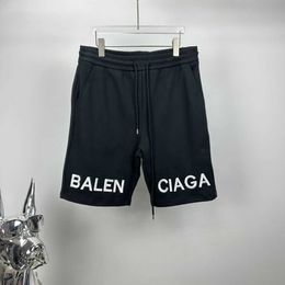 2024 Summer New B Home Paris Pants Legends Letter Embroidered Casual Loose Split Shorts for Men and Women