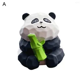 Decorative Figurines Figurine Adorable Panda Mini Statue With Funny Posture Miniature Cake Topper Party Favour Decoration Cute For Home