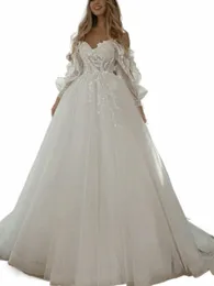 romantic Off The Shoulder Wedding Dr Classic Ball Gown Bridal Gown Princ Puff Sleeve Bride Dres Vestidos De Novia P83c#