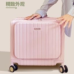 Suitcases Suitcase Women's Advanced Sense Boarding Case Male Pull Rod Universal Wheel 17 Inch Durable Luggage