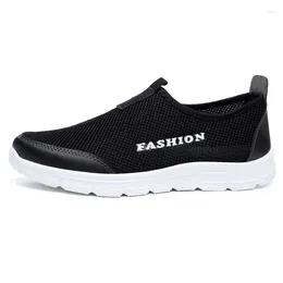 Fitness Shoes Breathable Mesh Casual Men Summer Sneakers Footwear Running Men's Lightweight Slip-on Sandals Zapatos De Hombre