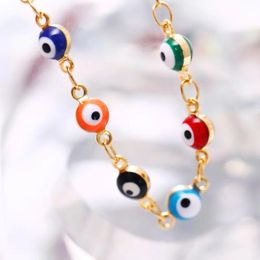 Anklets Women Bohemian Colorf Eyes Bracelet Summer Beach On Foot Ankle Leg Chain 2022 Fashion Jewerly Am6003 Drop Delivery Jewellery Otggx