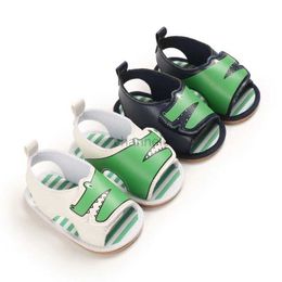 Sandals Cartoon Baby Girls Boys Sandals Soft Anti-Slip Infant Summer Outdoor Shoes Toddler First Walkers 0-18 Months 240329