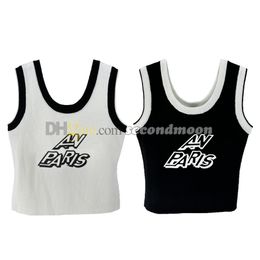 Spring Summer Sport Vest Women Designer Letter Print Vests Quick Drying Knitted T Shirt