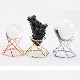 Decorative Plates Hexagon For Magic Sphere Globe Egg Shape Miniature Pography Lensball Base Display Stand Stone Holder Crystal Ball