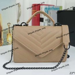 Frauen luxuriöse Handtasche Single Schulter -Crossbody -Tasche Mode Neue vielseitige Handheld Drei Zweck bestickte Fadengeprägter klassischer Ketten -Messenger -Tasche