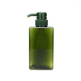 Storage Bottles 450ml Empty Soap Pump Bottle Refillable Travel Container Shampoo Dispenser(Green)