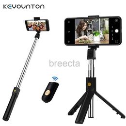 Selfie Monopods Wireless Bluetooth Foldable Selfie Stick Tripod Bracket for Redmi Huawei iPhone 12 Samsung Smartphone Android ios Holder 24329