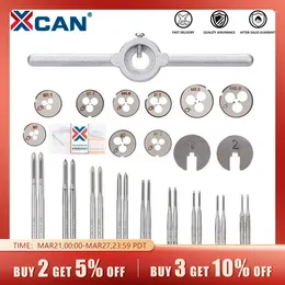 M1-M2.5 Metric Tap And Die Set Mini NC Screw Thread Plugs Taps HSS Steel Hand Wrench Tools