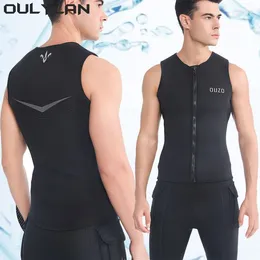 Women's Swimwear Oulylan Men 3MM Short Diving Pants Sport Neoprene Ultra Elastic Vest Suit Snorkelling Warm Beach Surf WetSuit Women