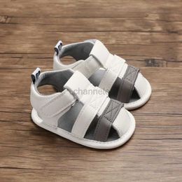 Sandals Summer Baby Shoes Boy Girl Soft Sole Anti-Slip Sandals Newborn Infant Fashion Breathable Flat Ssandal First Walker Crib Shoes 240329