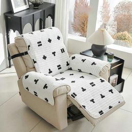Chair Covers Soft Velvet Sofa Cover Pets Kids Recliner Anti-Slip Living Room Protector Slipcover Couch Mat Armchair Removable Chaise