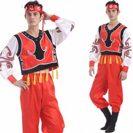 the new adult male Tibetan minority in Inner Mgolia Theatrical Costume s Mgolian dance W81x#