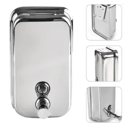 Liquid Soap Dispenser Bottle Dad Automatic Mouthwash Wall- Mounted Shampoo Container Stainless Steel Public And