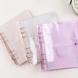 35 Inch Po Frame Transparent Loose Leaf Binder A6 Notebook Inner Core Cover Note Book Planner Office Stationery Supplies 240329