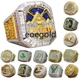 Designer World Basketball Championship Ring Set Luxury 14K Gold Nuggets Team JOKIC Champions Rings For Men Women Diamond Star Jewelrys