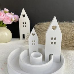 Baking Moulds Heart Shaped House Silicone Mould Lighthouse Gypsum Cement