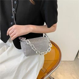 Evening Bags Small Crossbody Messenger For Women 2024 Summer Trend Luxury Fashion Travel Flash Drilling Shoulder Handbags Purses