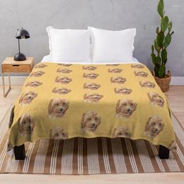 Blankets Buddy The Cockapoo Sublimation Flannel Anti-Pilling Boho Bedding Throw Blanket