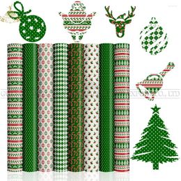 Window Stickers Lucky Goddness Christmas Infusible Sheet Ink Transfer 8 Pcs 12x12" Sublimation Paper For Mug T-shirt Green DIY