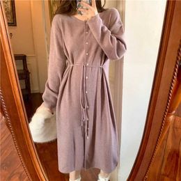 Maternity Dresses 2020 Autumn/Winter New Long Sleep Warm Inner Skirt Womens Knitted Dress Pregnant Womens SweaterL2403