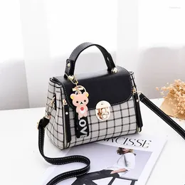 Bag Send Pendants:bag Women 2024 Chao Korean Version Of The Small Square One-shoulder Sloping Hundred Tote Bags