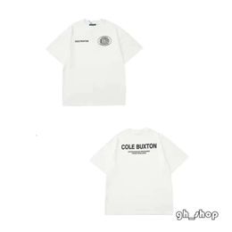 2024 Summer Mens T Shirt Cole Buxton Summer Loose Shirt Men Women High Street Classic Slogan Print Top Tee Shirt 1896