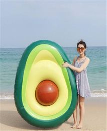 Inflatable Giant Unicorn Avocado Pool Float Swimming Ring Circle Boia Piscina Party Buoy Toy A05176742685